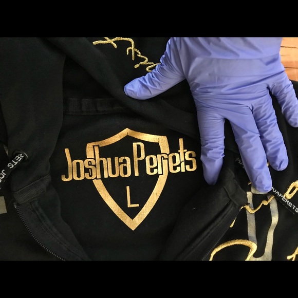 Josuha Perets zip-up hoodie Y2K -Size L - Picture 2 of 3